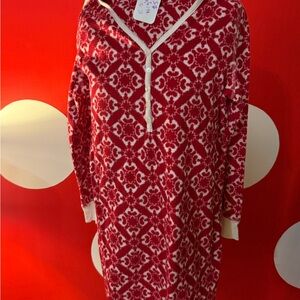 Charter Club Red and White Patterned PJ